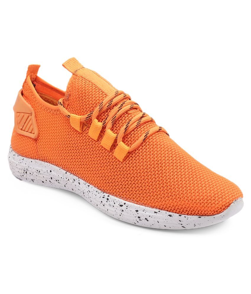     			YUVRATO BAXI Orange Running Shoes