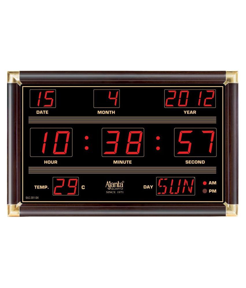 ajanta quartz digital wall clock