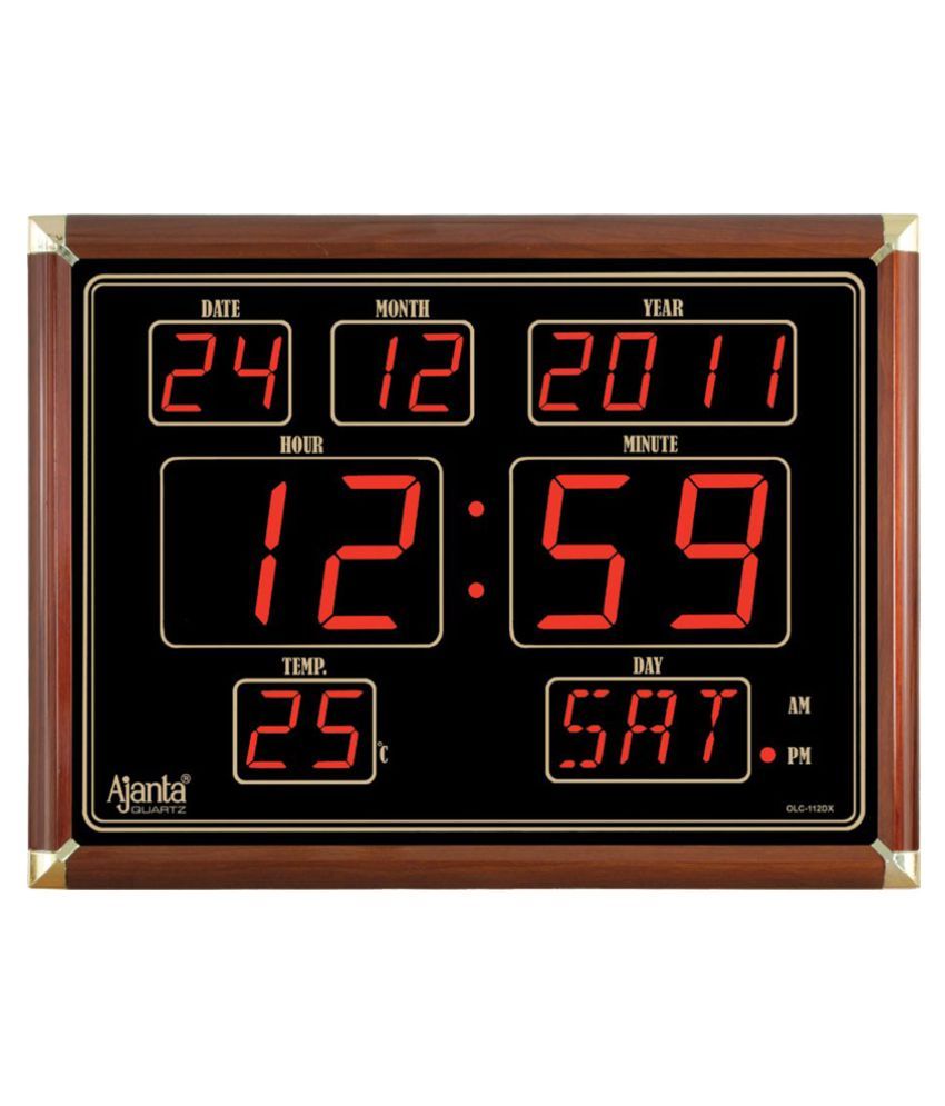 ajanta quartz digital wall clock