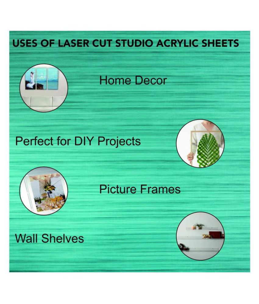 Laser Cut Studio Acrylic 12 x 36 inch acrylic sheet silver: Buy Online at  Best Price in India - Snapdeal