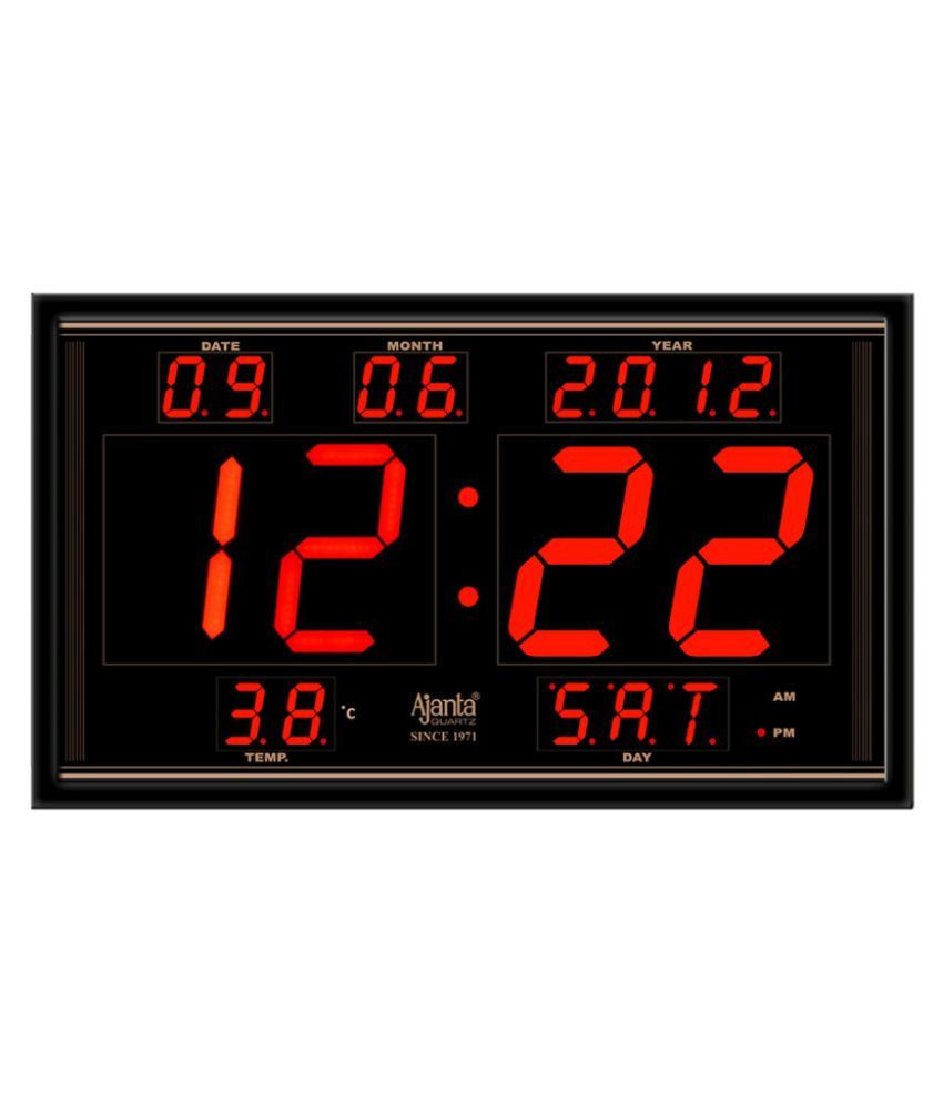 Ajanta Quartz Rectangular Digital Wall Clock ( 8 x 63 cm ) Buy Ajanta
