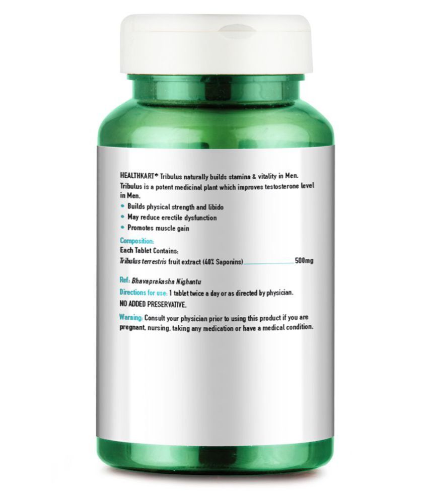 HealthKart Tribulus, Natural Vitality Booster, 90 Capsules Buy