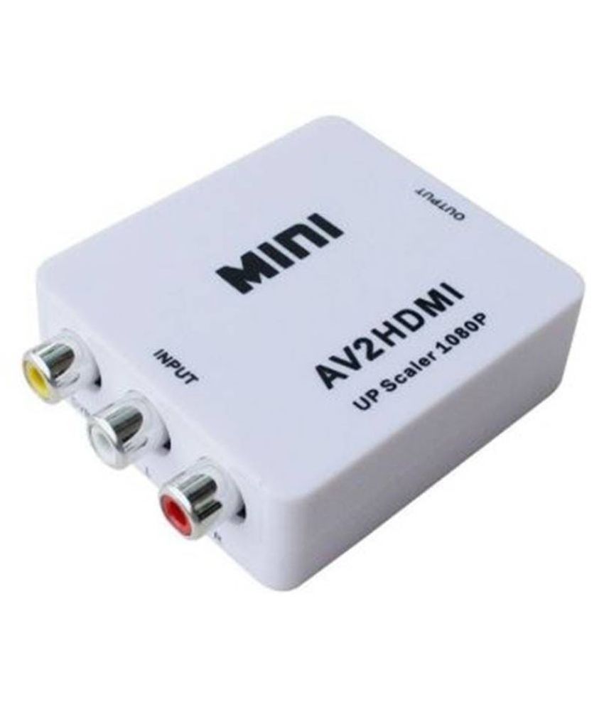 AV to HDMI Mini Composite AV RCA to HDMI Video Converter Adapter Full ...