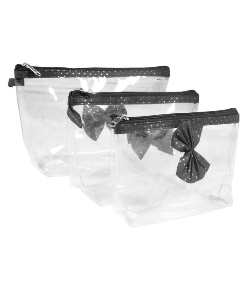     			PrettyKrafts Black Vanity Kit and pouches - 3 Pcs