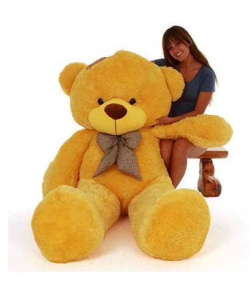 yellow colour big teddy bear