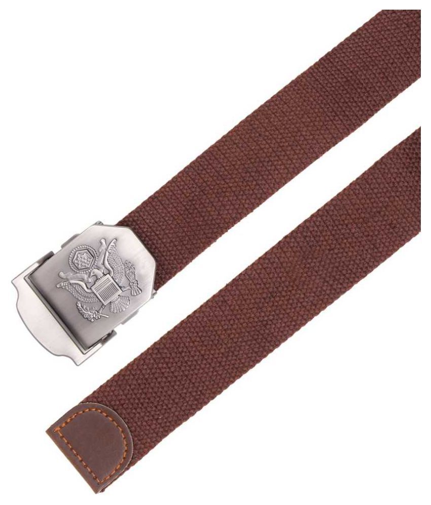     			Davidson Black Canvas Casual Belt