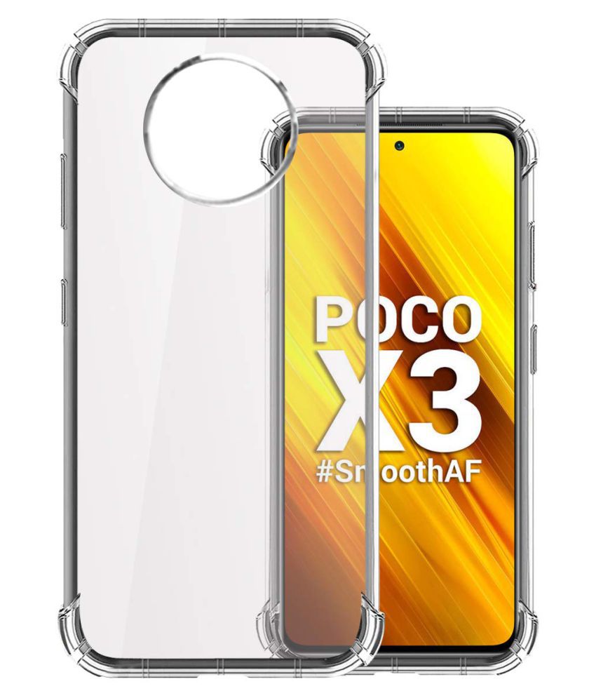     			Xiaomi Poco X2 Shock Proof Case Megha Star - Transparent Premium Transparent Case