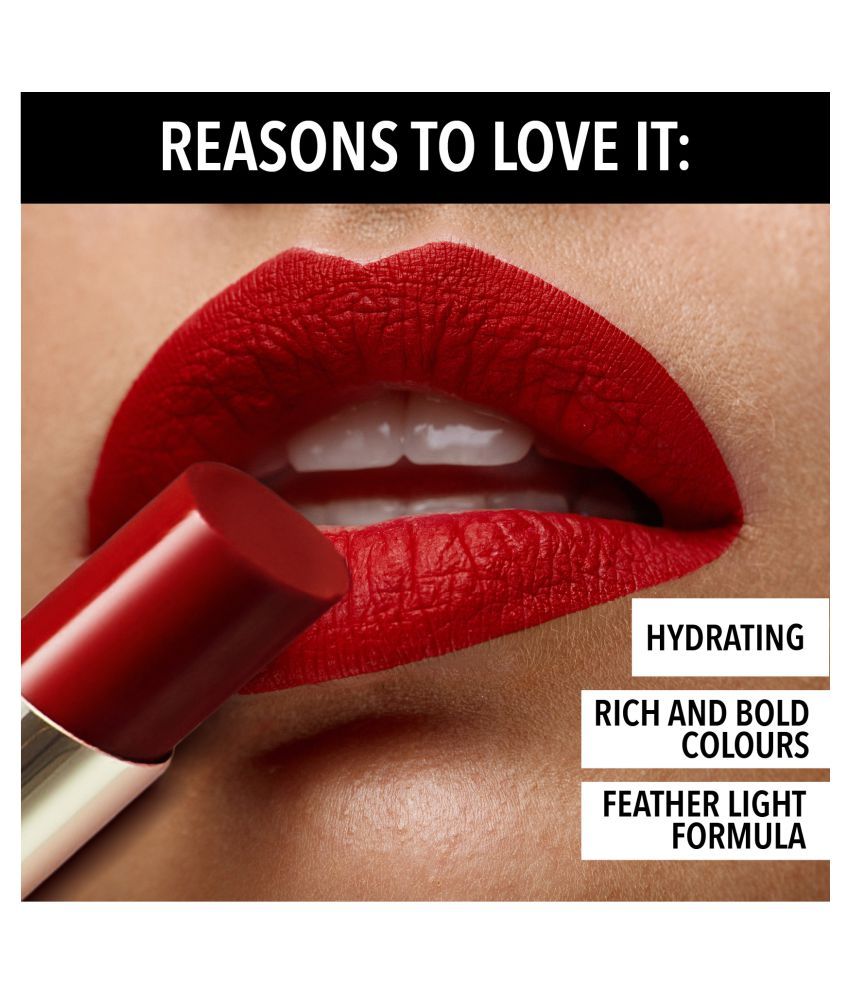 Blue Heaven Powder Matte Lipstick RUBY GLOW RM03 Red 3.5 g Buy Blue