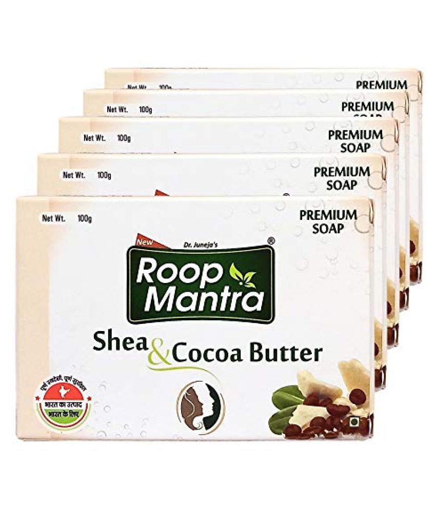 Roop Mantra Shea & Cocoa Butter Soap 100 g Pack of 5