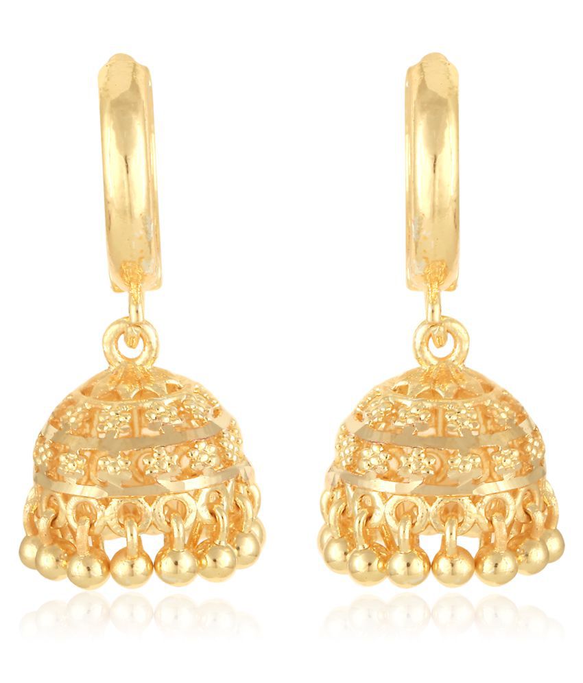     			Vighnaharta wedding and Party wear Gold Plated alloy jhumki Earring for Women and Girls (VFJ1260ERG)