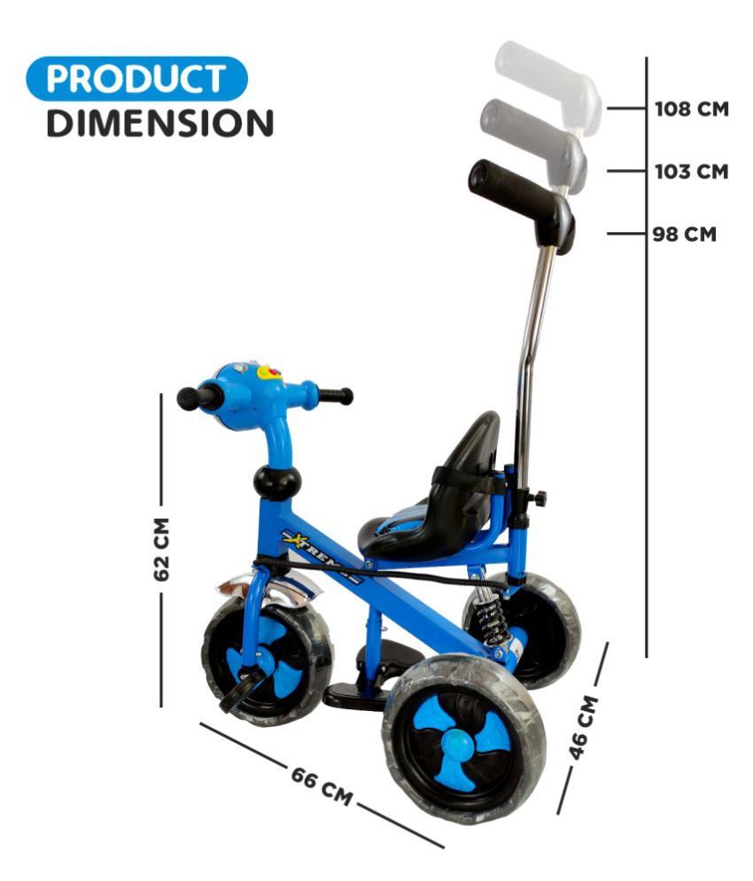 Xtreme Dlx 2 in 1 Kids Tricycle Convertible Baby Tricycle Kid's Trike