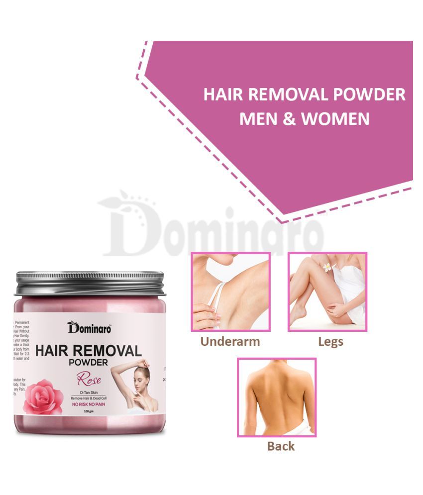 Dominaro Hair Removal Powder (Rose Fragrance) Hair Removal Powder or