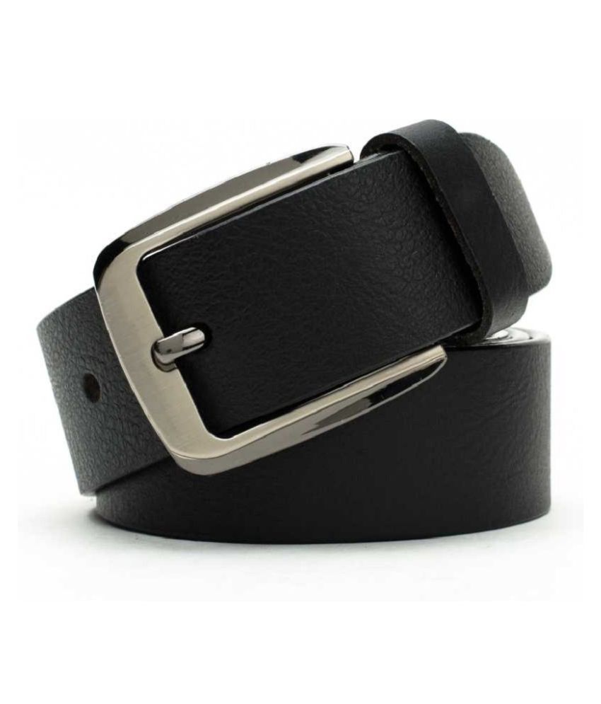 BEST FRIENDS FOREVER Black Leather Formal Belt Pack of 1: Buy Online at ...