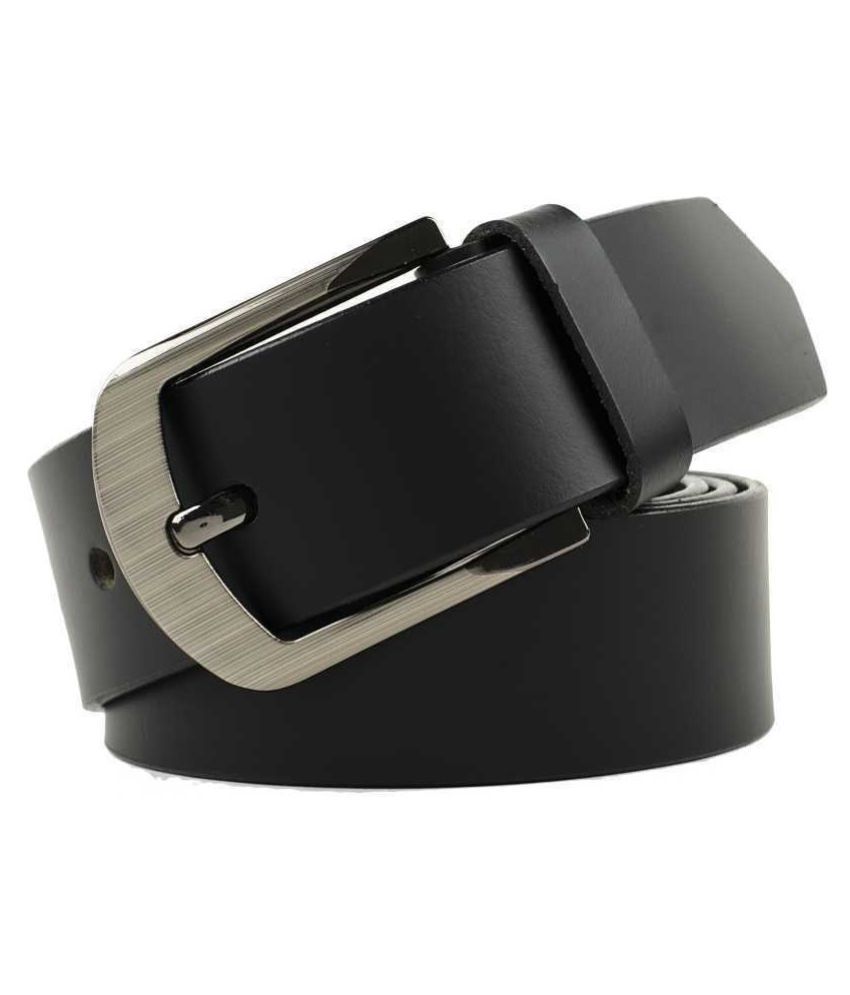 BEST FRIENDS FOREVER Black Leather Formal Belt Pack of 1: Buy Online at ...