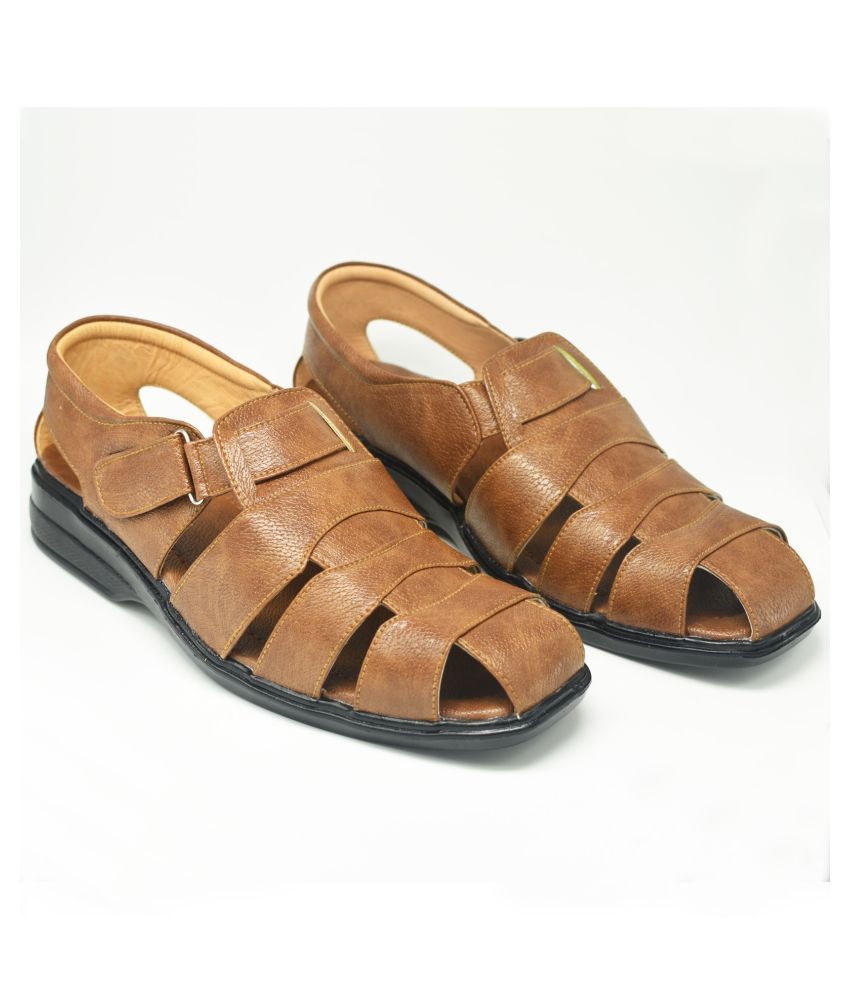     			IndiForce - Brown  Men's Sandals