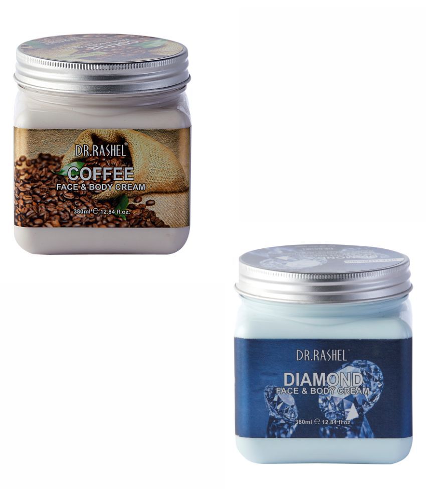     			DR.RASHEL Coffee Cream & Diamond Cream Moisturizer Each 380 ml Pack of 2