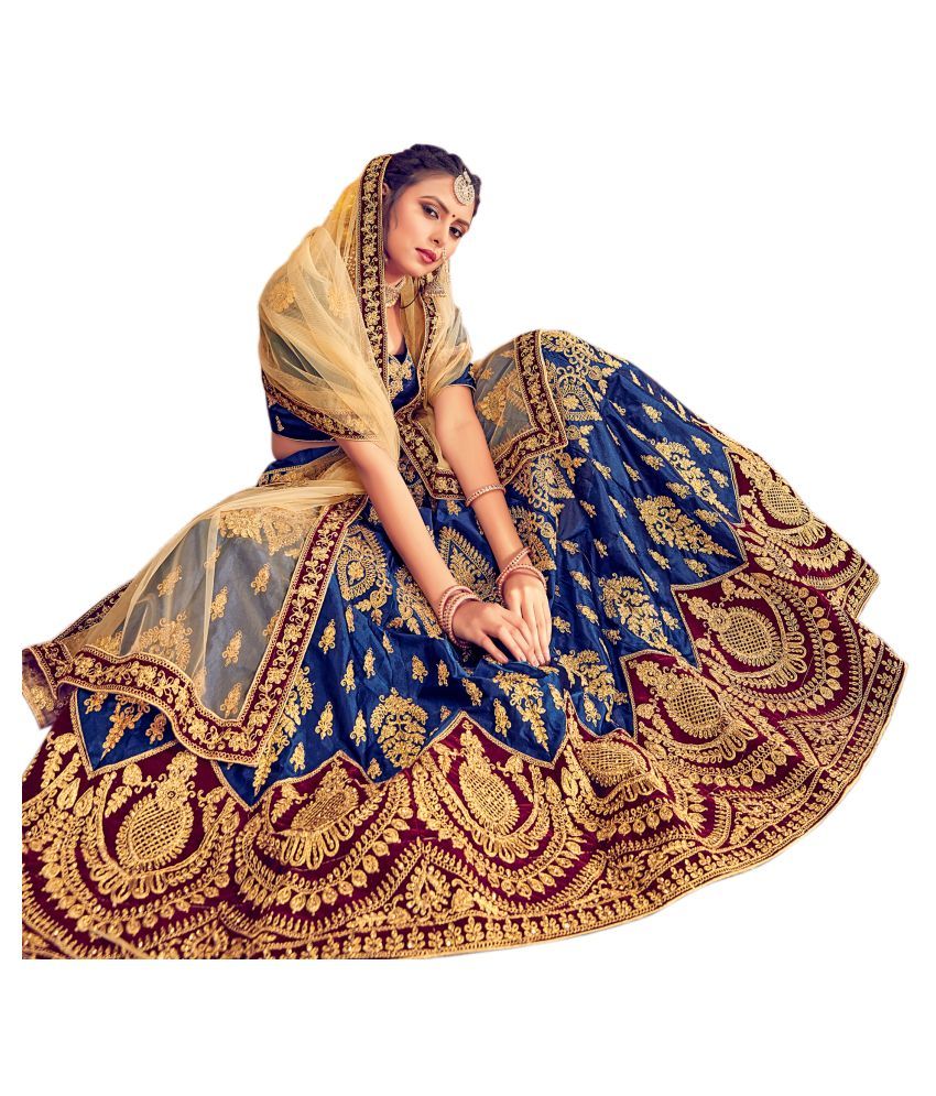 light blue chaniya choli