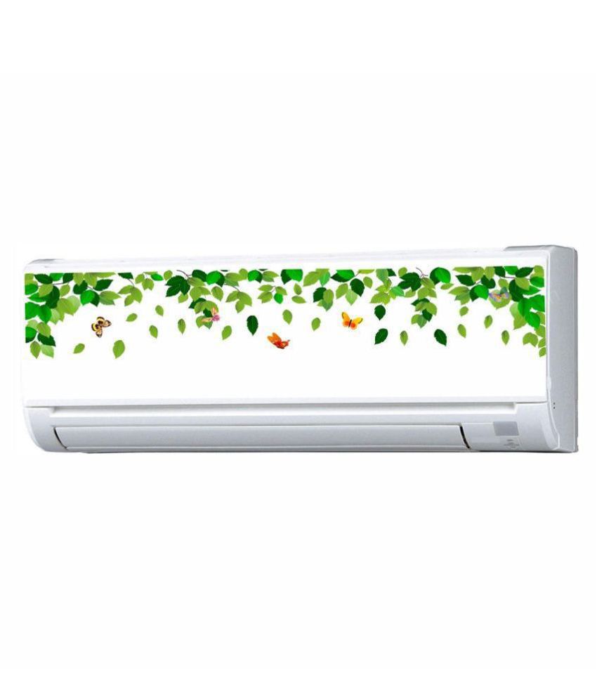     			Asmi Collection Split AC Stickers Butterfly Leaves Wall Sticker ( 17 x 95 cms )