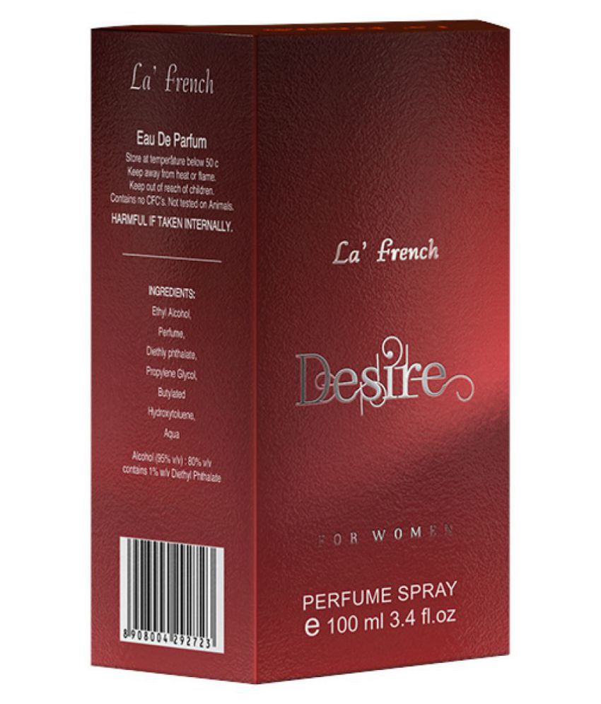 LA FRENCH - Desire Eau De Parfum (EDP) For Women 100 mL ( Pack of 1 ...