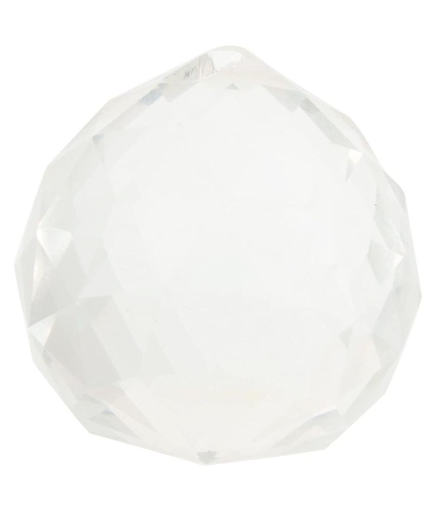     			KESAR ZEMS Fengshui Clear Crystal Hanging Ball for Good Luck and Prosperity 60 MM(5.5 X 5 X 5.5 CM)