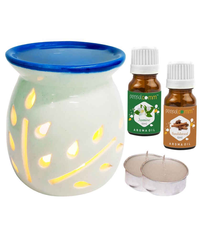     			Peepalcomm Ceramic Aroma Oils & Diffusers Set - Pack of 5