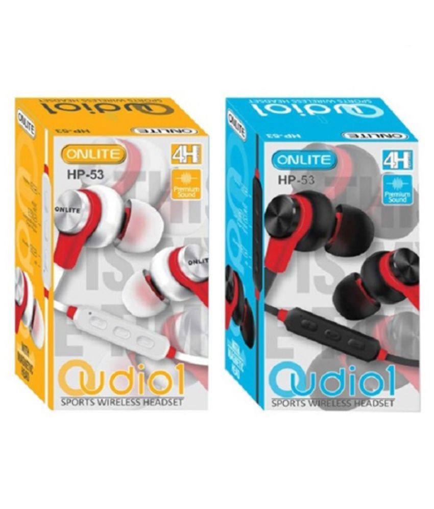 Onlite HP 53 In Ear Wireless With Mic 