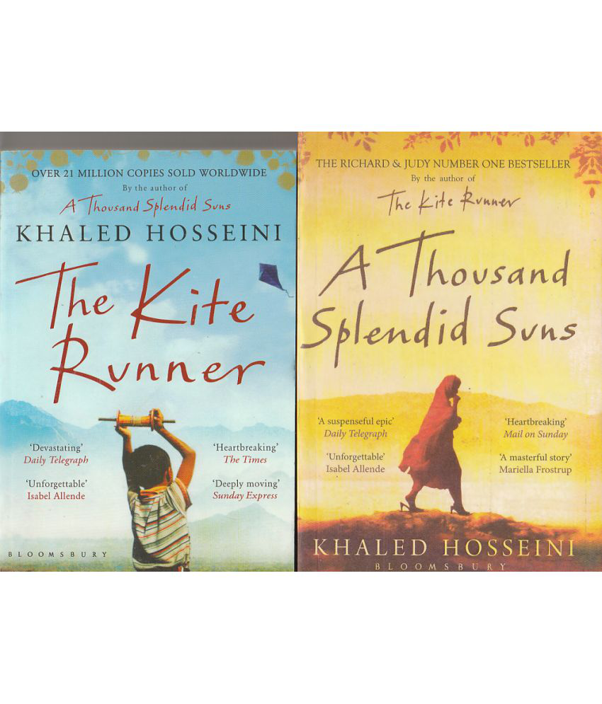     			THE KITE RUNNER  AND A THOUSANDS  SPLENDID  SUNS ,TWO BOOKS SET .