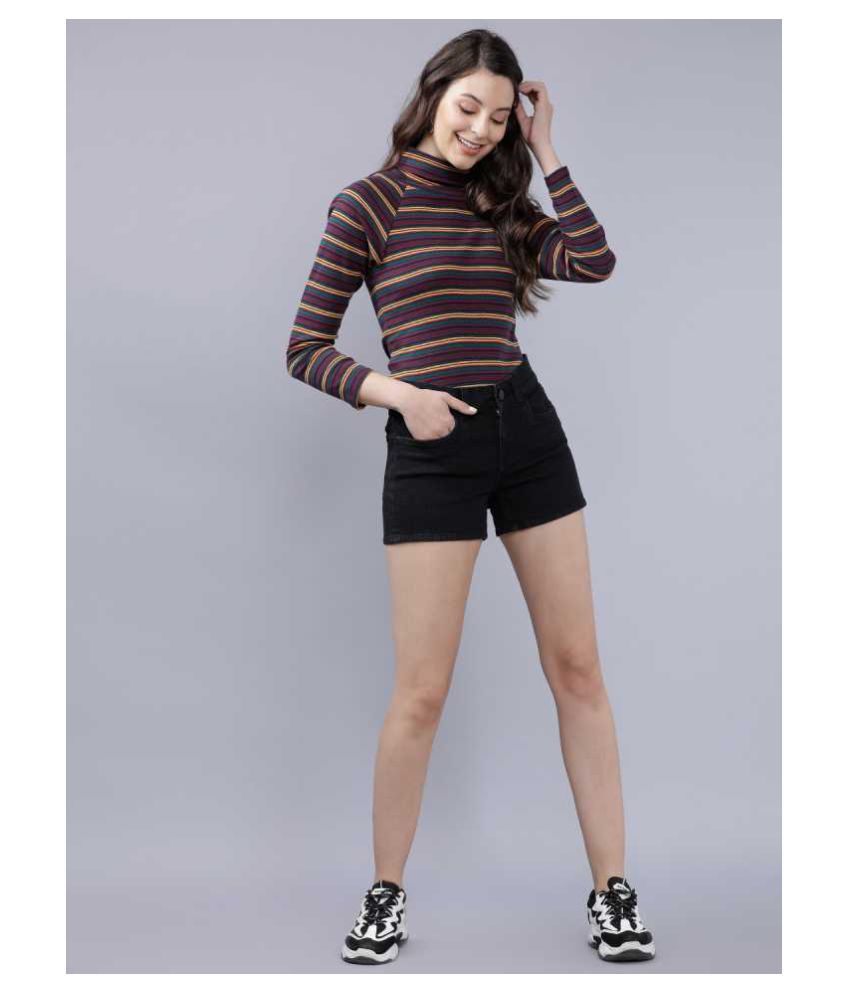 Only Hot Pants black casual look Fashion Short Trousers Hot Pants 