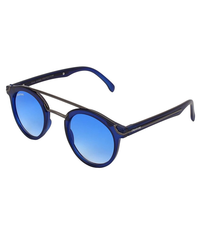     			Creature - Navy Blue Round Sunglasses ( Pack of 1 )