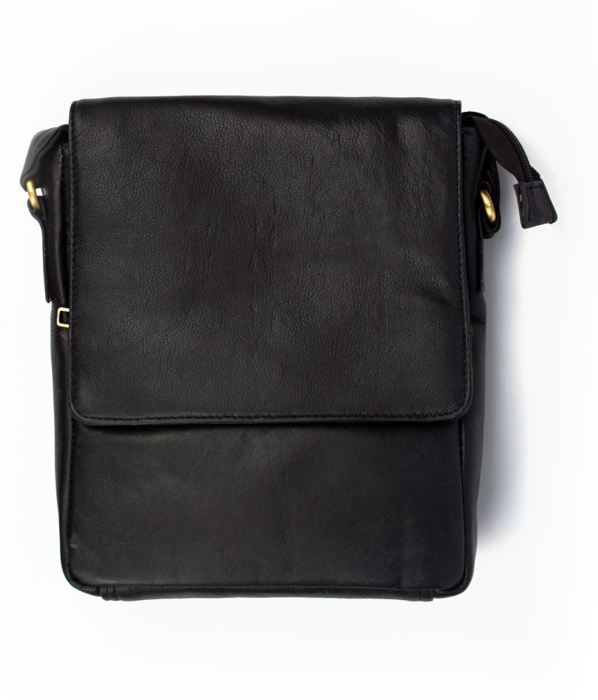 Dollchi Black Pure Leather Sling Bag - Buy Dollchi Black Pure Leather ...