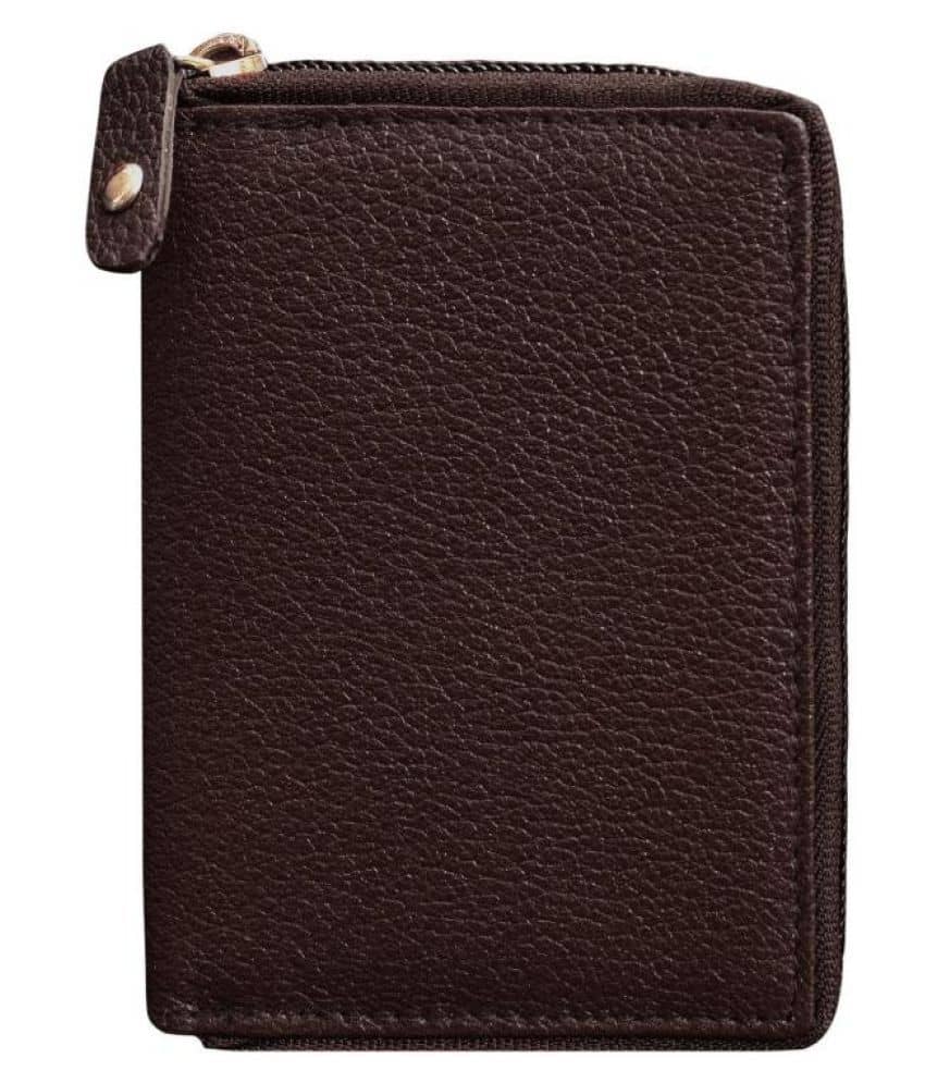ABYS Genuine Leather Wallet For Women - Dark Brown, Multiple Pockets & Zip Compartment (8533BZ) - View #6