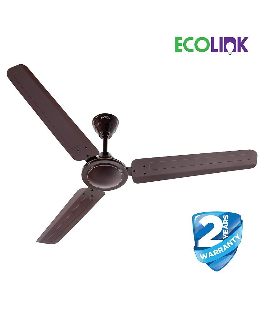 Ecolink 1200 EcoLink Highspeed Ceiling Fan Brown Price in India - Buy