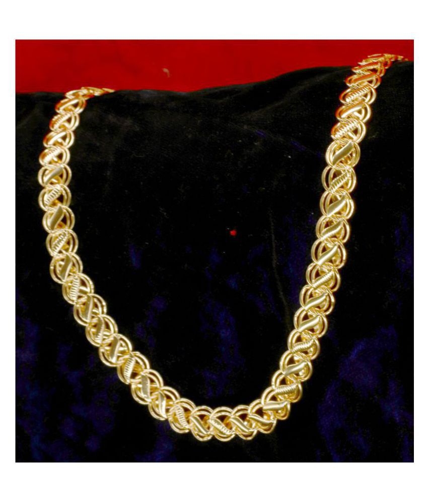     			Shankhraj Mall Gold Plated Mens Necklace Chain-1001