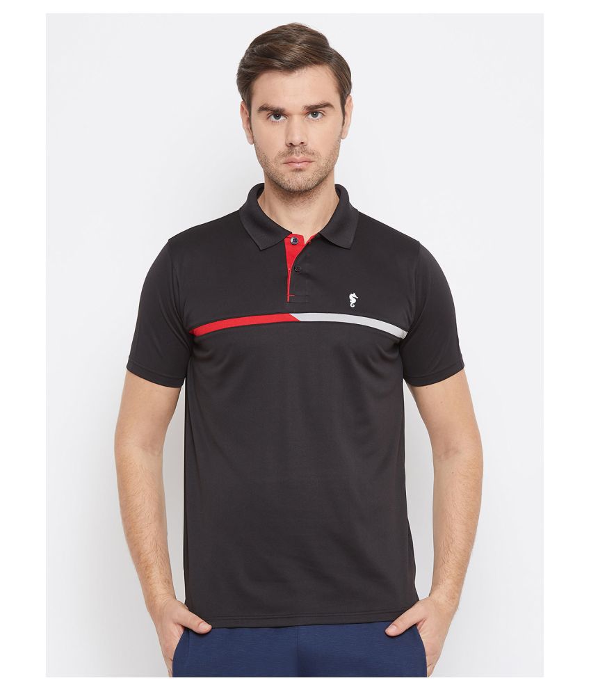     			EPPE Black Polyester Polo T-Shirt Single Pack
