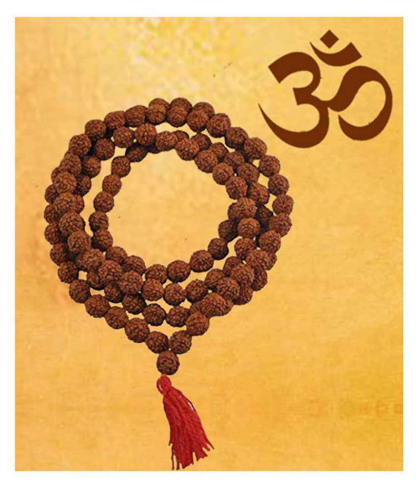     			100 % Original Nepal 5 Mukhi Rudraksha Mala 108 +1 Beads Each Beads (8 mm ) Length 36 Inches