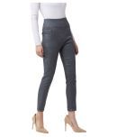 Miss Chase Cotton Jeggings - Grey