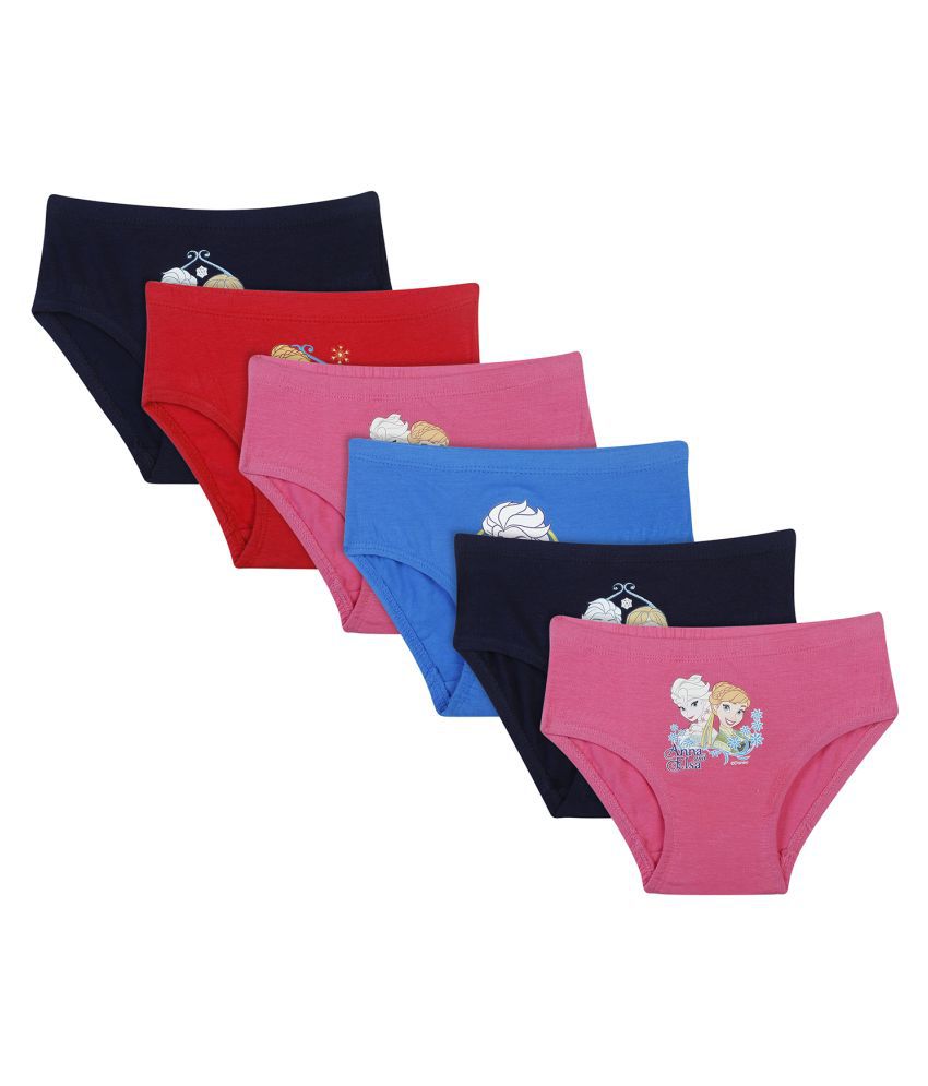     			Bodycare Kids Girls Assorted Frozen Printed Panty pack of 6 Size 60