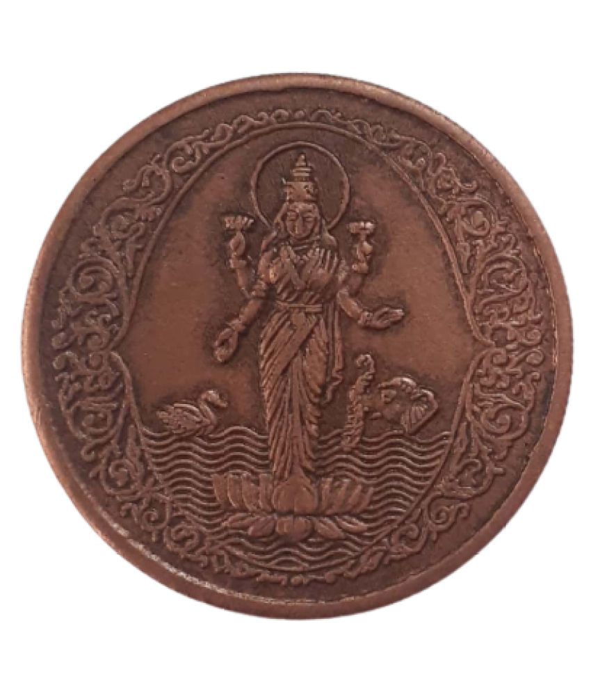     			Extremely Rare Old Vintage East India Company 1939 Maa Laxmi Beautiful Religious Temple Token Coin