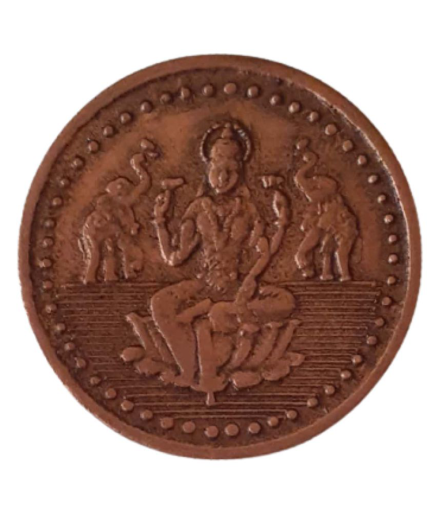     			Extremely Rare Old Vintage One Anna East India Company 1835 Maa Laxmi Beautiful Religious Temple Token Coin