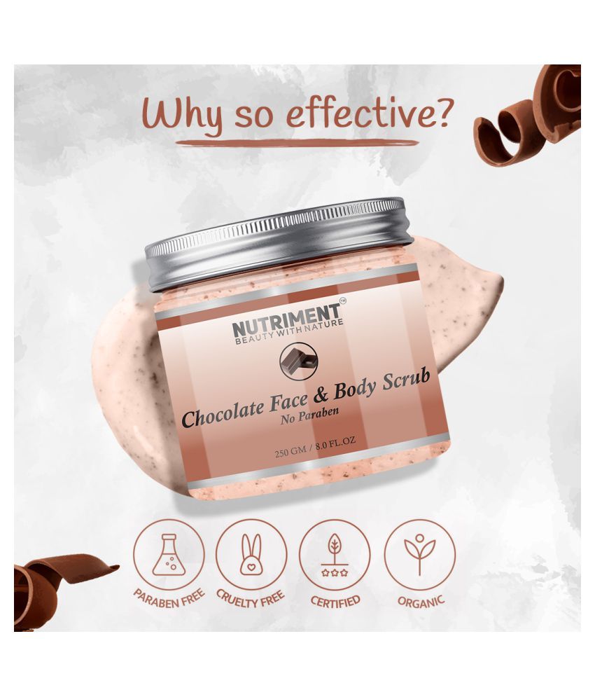 Nutriment Chocolate Scrub for Removing Black heads & Revitalizes