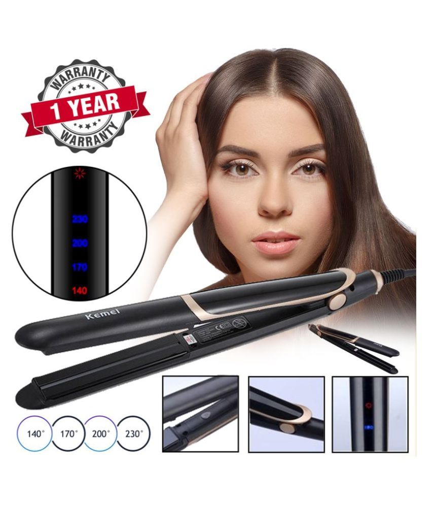 RD Women Lady Silk Smooth Ceramic PTC Heater Hair Straightener Infrared ...