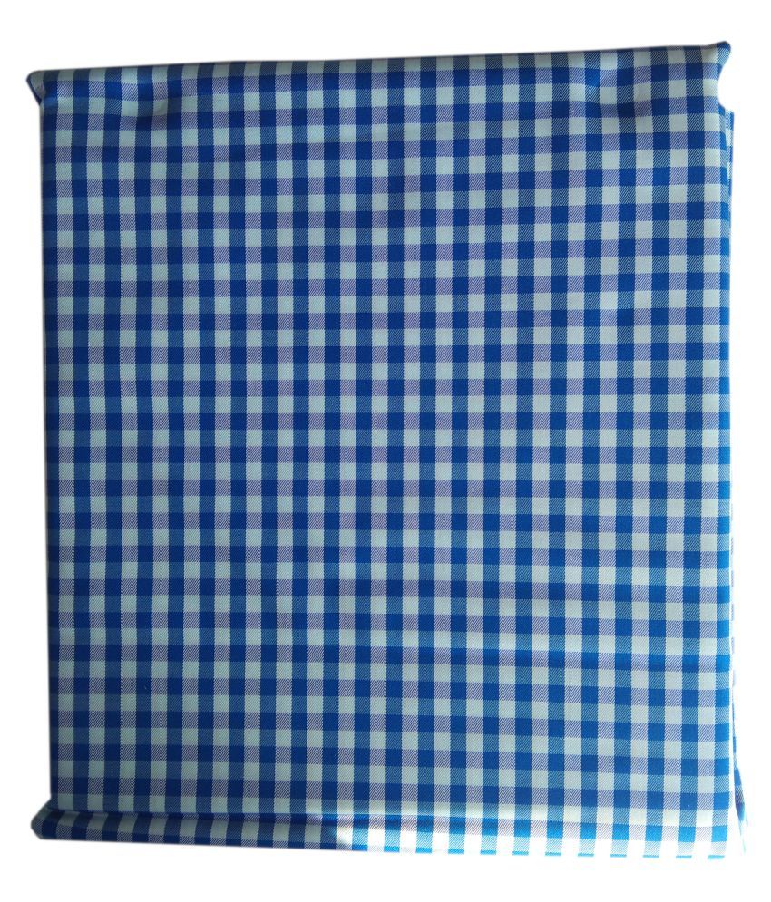 Bharat Vijay Mills Kalol Blue 100 Percent Cotton Unstitched Shirt pc