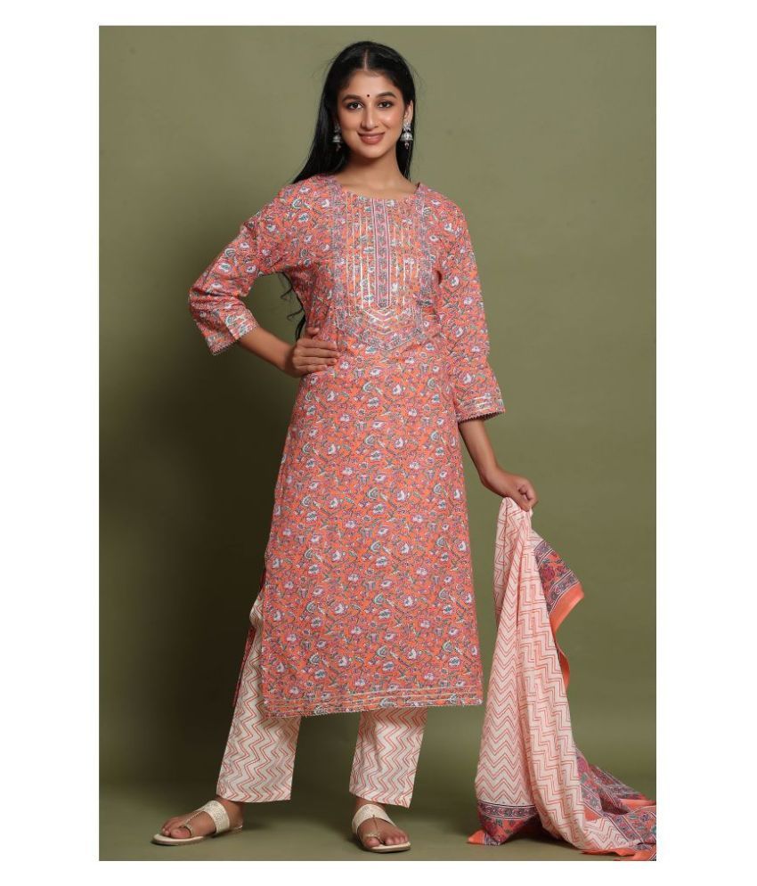 snapdeal kurti pant set