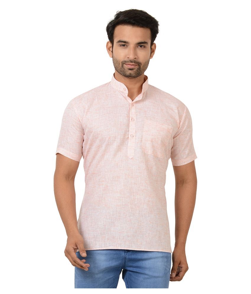     			Maharaja Orange Cotton Kurta Single