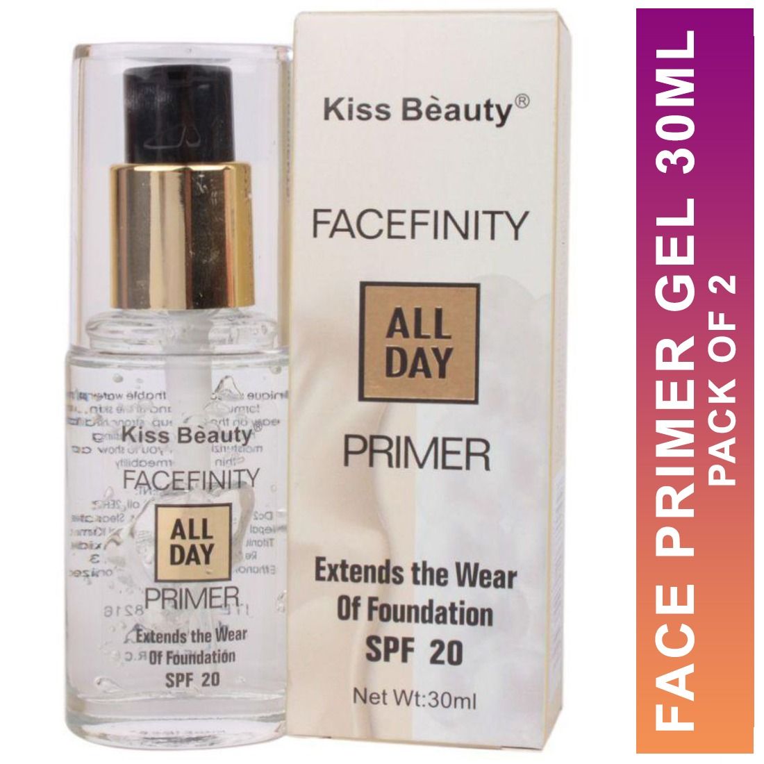     			Kiss Beauty Face Primer Gel | Pack of 2