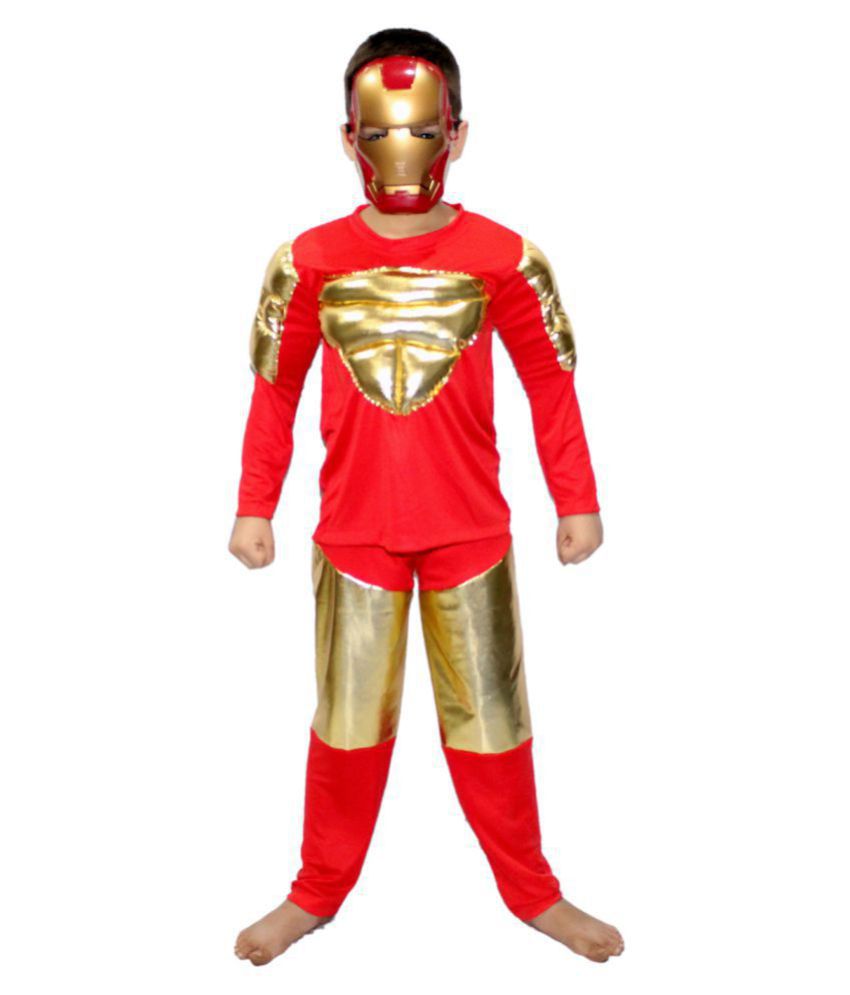     			Kaku Fancy Dresses Iron Super Hero CosPlay Costume For Kids School Annual function/Theme Party/Stage Shows/Competition/Birthday Party Dress