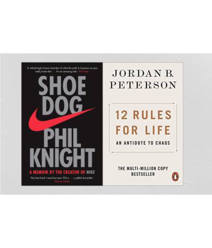     			Shoe Dog AND 12Rules For Life ( Combo Of 2 Books) (Paperback, Knight Phil, Peterson Jordan B. )