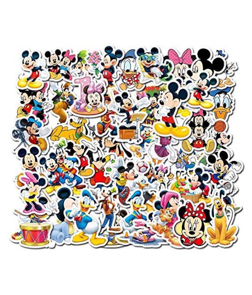     			iDream Mickey Mouse Graffiti DIY Decal Sticker for Laptop, Skateboard, Luggage, Guitar, Bicycle etc. (Set of 50)