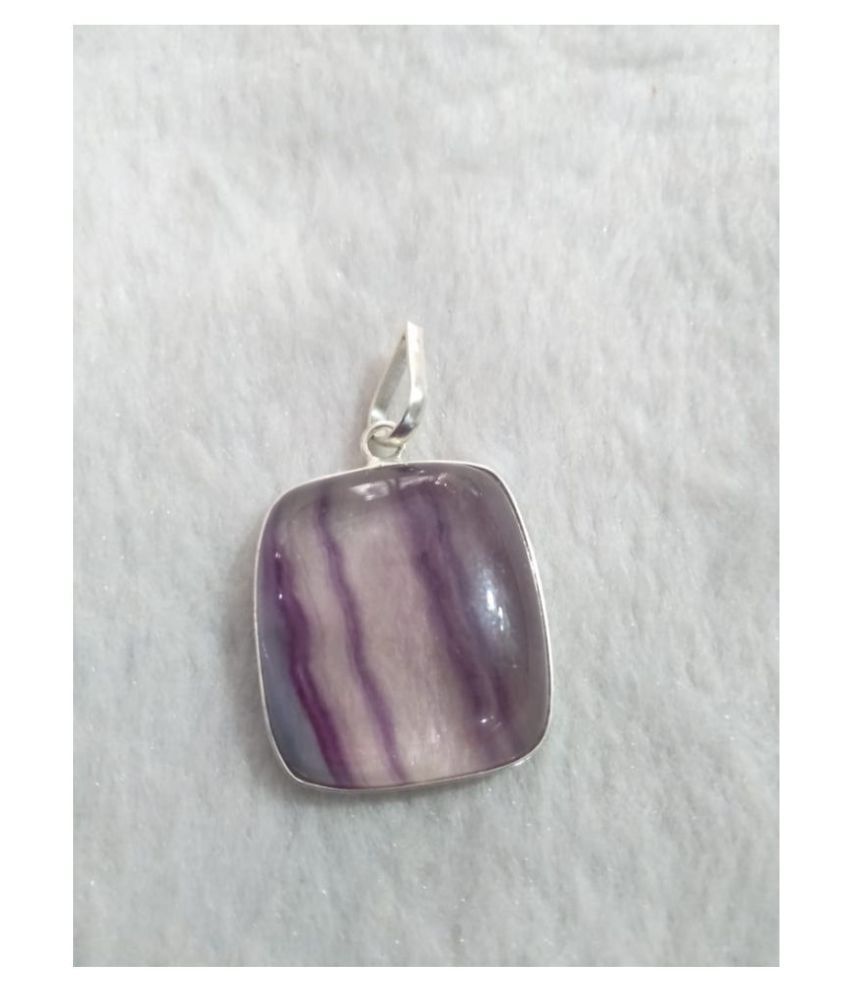 Multi Fluorite Natural Agate Stone Pendant: Buy Multi Fluorite Natural