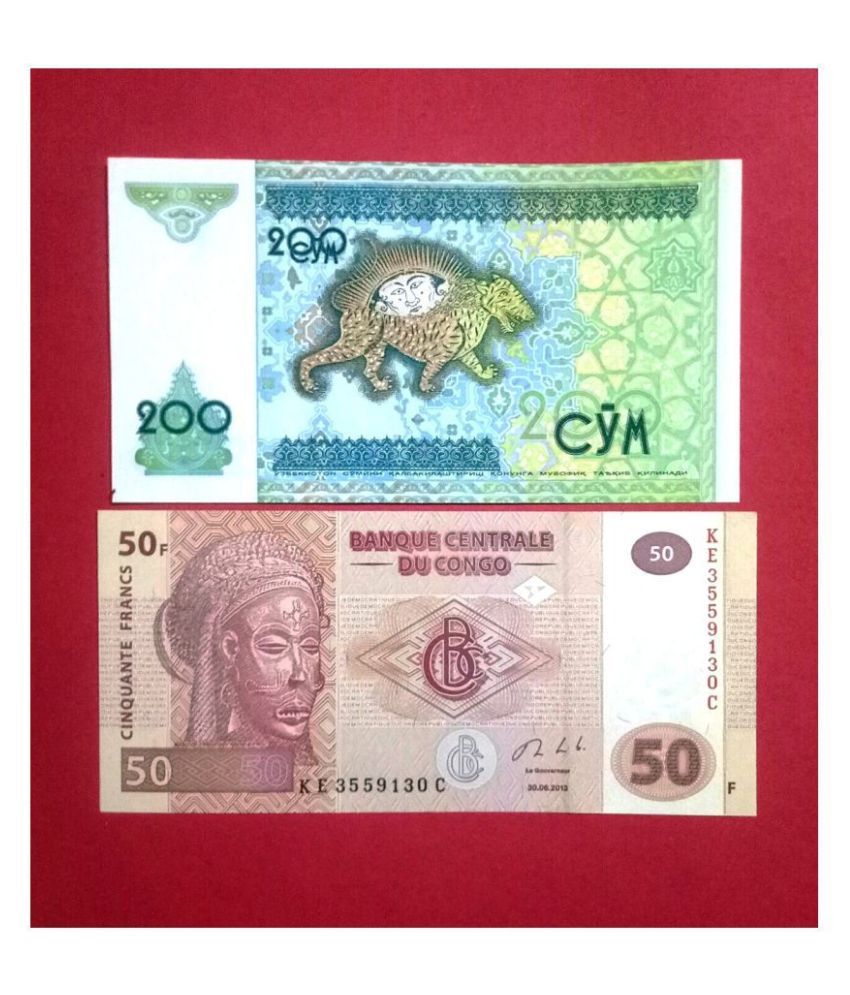     			SUPER ANTIQUES GALLERY - 2 DIFFERENT FOREIGN NT,,200 CYM & 50 FRANCS,, 2 Paper currency & Bank notes